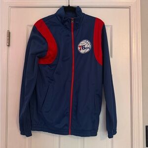 SACHI Blue and Red Windbreaker Jacket